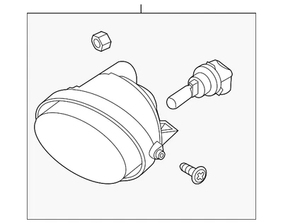 Genuine Nissan Fog Lamp Assembly 26150-ZQ00A Foto 1 de 3