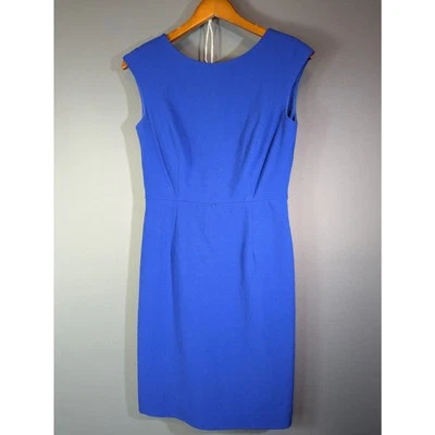Ellen Tracy Royal Blue Sleeveless Sheath Dress Sz 4 Professional Cocktail Formal - Image 1 of 4