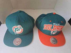 2 Miami Dolphin Hats Clean - Picture 1 of 11