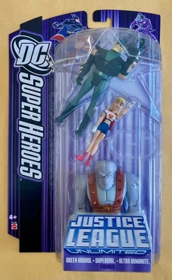 DCU Justice League Unlimited упаковка 3 шт. зеленая стрела Supergirl Ultra Humanite - Изображение 1 из 4