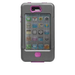  Case Mate Tank Case for iPhone 4 / 4S Cool Grey / Raspberry 