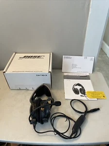 Bose X Aviation A10 Lemo Plug ANR Headset AHX-34-01 W/ Box & Owner’s Guide - Picture 1 of 10