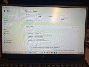 Dell Laptop i5-10210U @ 1.60GHz Vostro P88F 256GB SSD 8GB Ram Windows 11 Pro - Picture 1 of 5