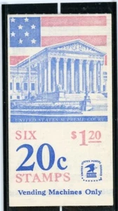 Bandera de Estados Unidos 1896a BK139 sobre la Corte Suprema - Folleto doblado de 6 - MNH - 1981 - Imagen 1 de 1