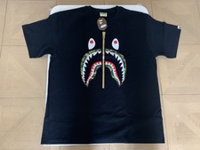 AUTHENTIC A BATHING APE BAPE ABC CAMO SHARK TEE T SHIRT BLACK GREEN 2XL NEW