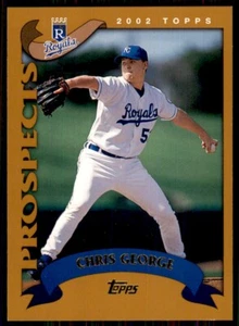 Chris George 2002 Topps Prospects Rookie #308 Kansas City Royals MLB Baseball - Picture 1 of 2