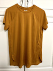 T-Shirt Tek Gear, Workout Gear leicht, dunkelgoldfarbene Tunika, Größe L