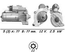 Genuine WAI Starter Motor for Peugeot 407 HDi 136 2.0 Litre (05/2004-10/2008)