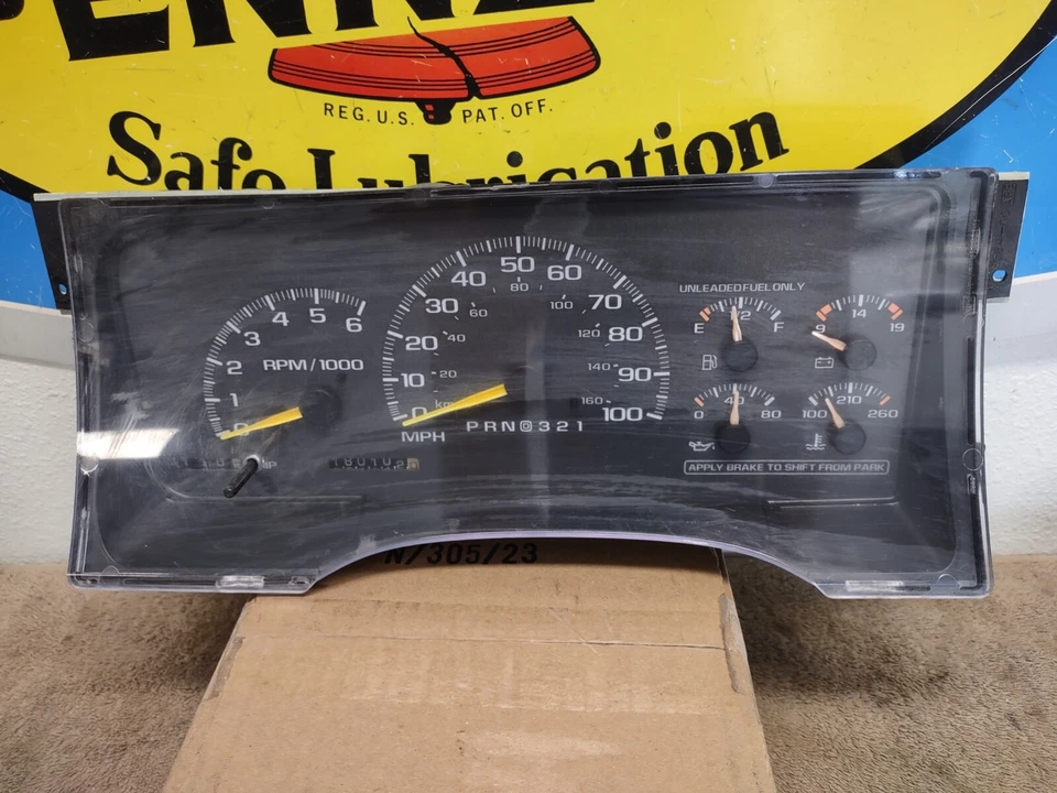Medidores Chevy Cluster 1995-1998 buen estado Silverado Tahoe suburban GMC Sierra Foto 1 de 4