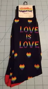 Davco Marke: Herren schwarz & Regenbogen Liebe ist Liebe Socken, Größe 10-13, neu & kostenloser Versand - Bild 1 von 9