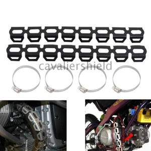 2PCS 319mm Black Exhaust Muffler Pipe Heat Shield for BMW R1200 F800/F700/F650GS - Bild 1 von 12