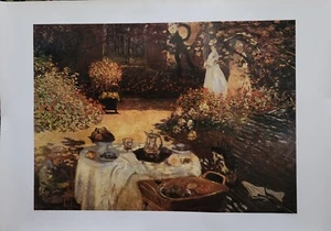 @  ART PRINT: CLAUDE MONET  Le Dejeuner 1873 - Parison - Atkinson Published 1991 - Picture 1 of 1