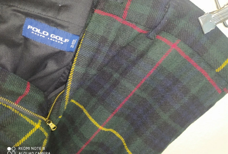 POLO RALPH LAUREN Blackwatch Tartan Golf 36 X 33 Tweed Wool Flannel Pants - Image 1 of 4