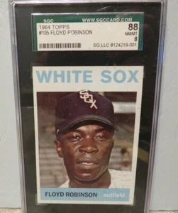 Topps Floyd Robinson 1964 #195 precio de venta libre 8 casi nuevo/como nuevo (? ¿COLECCIÓN LIONEL CARTER?) - Imagen 1 de 4