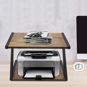 Druckertisch Druckerhalter 2-Ebenen Druckerst?nder Schreibtisch Regal Drucker DE - Photo 1/23