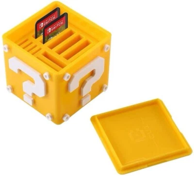 Mario Question Block cube Nintendo Switch Game storage holder Any colour u want