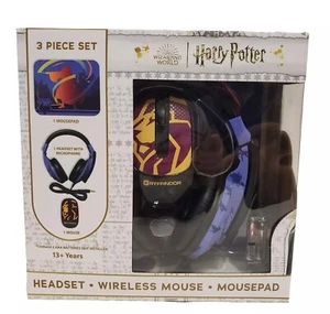 Harry Potter Kopfhörer mit Mikrofon, kabelloser Maus und Mauspad Technik Konvolut - Bild 1 von 5