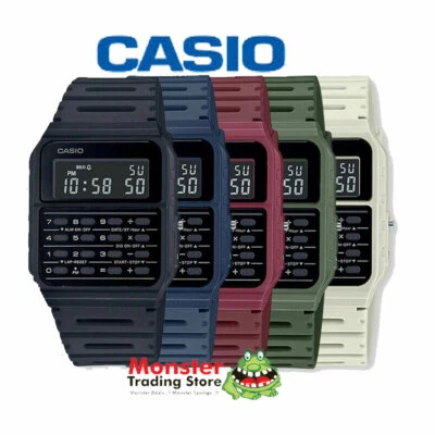 CASIO CALCULATOR WATCH CA53, CA-53, CA-53WB,CA53WF VINTAGE RETRO UNISEX DATABANK - image 1 of 4