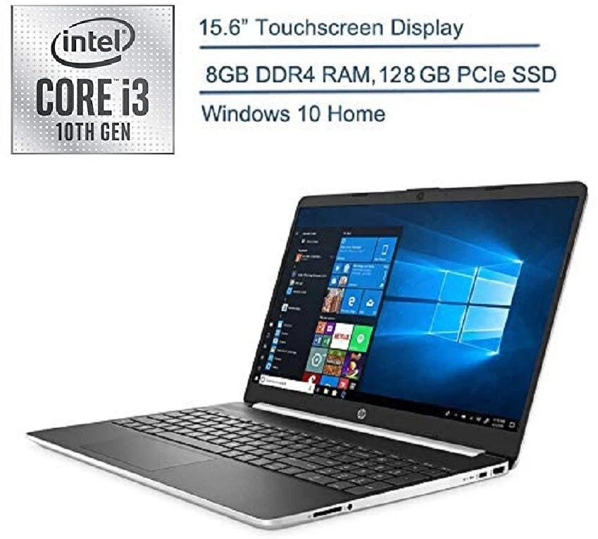 🔥NEW HP 15.6" HD Touchscreen Intel i3-1005G1/8G/128G SSD/Win10 15-dy1731ms 🔥 - Image 1 of 2
