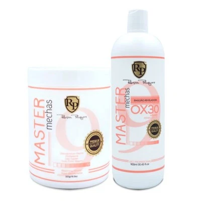 Kit Robson Peluquero Master Mechas 500g/16.9 fl.oz + Ox 30 volúmenes 900ml Foto 1 de 4