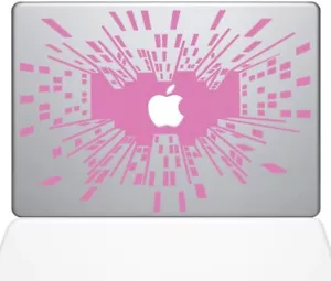 The Decal Guru Looking Up in The Big City Decal Vinyl Sticker, 12" MacBook, Pink - Picture 1 of 1