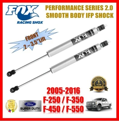 Par de amortiguadores delanteros Fox IFP para 05-16 Ford F-250 F-350 F-450 elevación de 2-3,5"  Foto 1 de 3