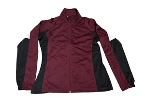 Augusta S Ladies Tour De Force Jacket Maroon/Black/White 7724 Sz Small - Picture 1 of 3