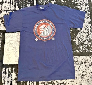 Majestic New York Yankees Cooperstown Collection Men's T-Shirt L Large Navy - Picture 1 of 3