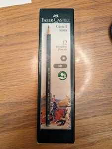 11 of 12 Faber Castell 9000 3H Graphite Pencils - Picture 1 of 1