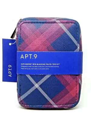 APT 9 Safe Keeper RFID блокировки путешественника Tech набор молнии зарядки бумажник N w/oTags - Изображение 1 из 4
