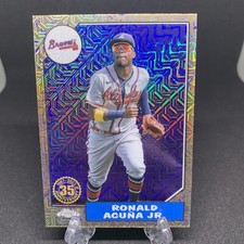 Ronald Acuna Jr. 2022 Topps Update 1987 Topps Silver Pack Chrome SP #T87C74