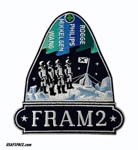 Authentic FRAM2 -SPACEX FALCON-9- Launch Crewed POLAR Mission PATCH - Picture 1 of 5