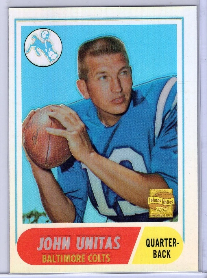 2000 Topps Chrome Unitas Reprints Refractors #R12 Johnny Unitas 1968 - Image 1 of 1