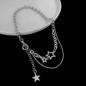 European American Novel Zircon Star Pendant Retro National Necklace - Picture 1 of 8