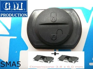 Botones Goma Para Cover Tapa Control Remoto Llave Mitsubishi COLT Con 2 Switch - Bild 1 von 1