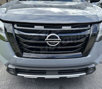Gloss Black Grille Grill Overlay Trim 1 Piece FOR 2022-2025 Nissan Pathfinder - Image 1 of 4