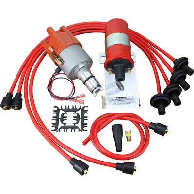 DRAGON FIRE Electronic Ignition Upgrade Distributor Plug Wires Coil for 53-79 VW - Image 1 of 4