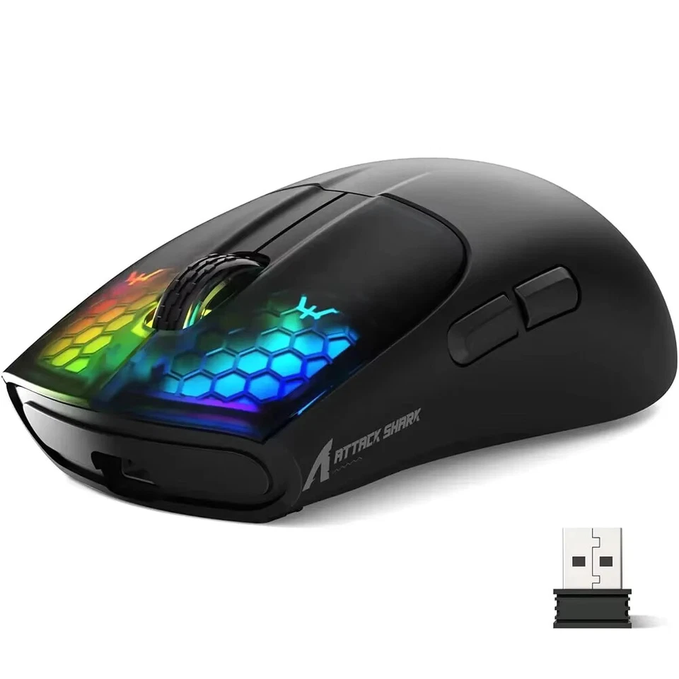 ATTACK SHARK X5 wireless Gaming Mouse, Bluetooth Tri-mode - Image 1 of 4
