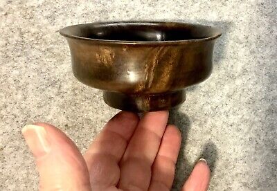 Antique Tibetan Tea Bowl Himalayan Yak Butter Tea Bowl Cup 4. 1/2 Inches Across • 119.86£
