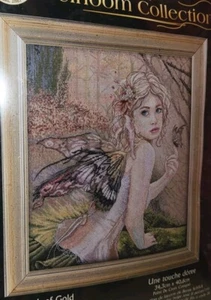 Bucilla Heirloom Collection Fairy Touch Of Gold Counted Cross Stitch Kit RARE! - Picture 1 of 6