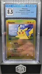 Pikachu EX Team Magma vs Team Aqua #43/95 Reverse Holo CGC 8.5 Mint + - Picture 1 of 2