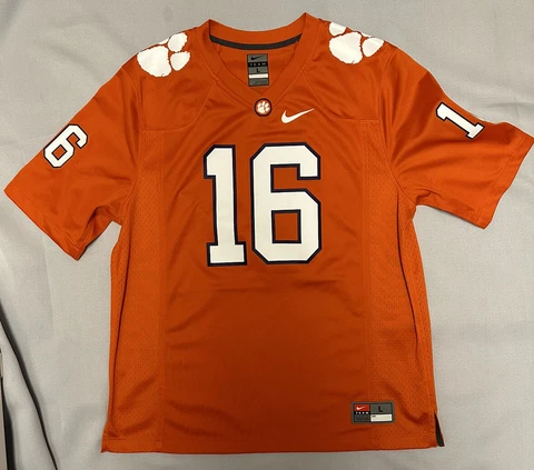 Nike Trevor Lawrence  Jersey Men's Large Orange Clemson Tigers Cover