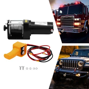 Electric Winch, 3000 Lbs Electric Winch Kit, Electric Winch With Wired Control - Picture 1 of 18