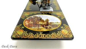 Macchina da cucire Desk Daves nuova rara Singer peso piuma 221 "PAESAGGI INGLESI" - Foto 1 di 15