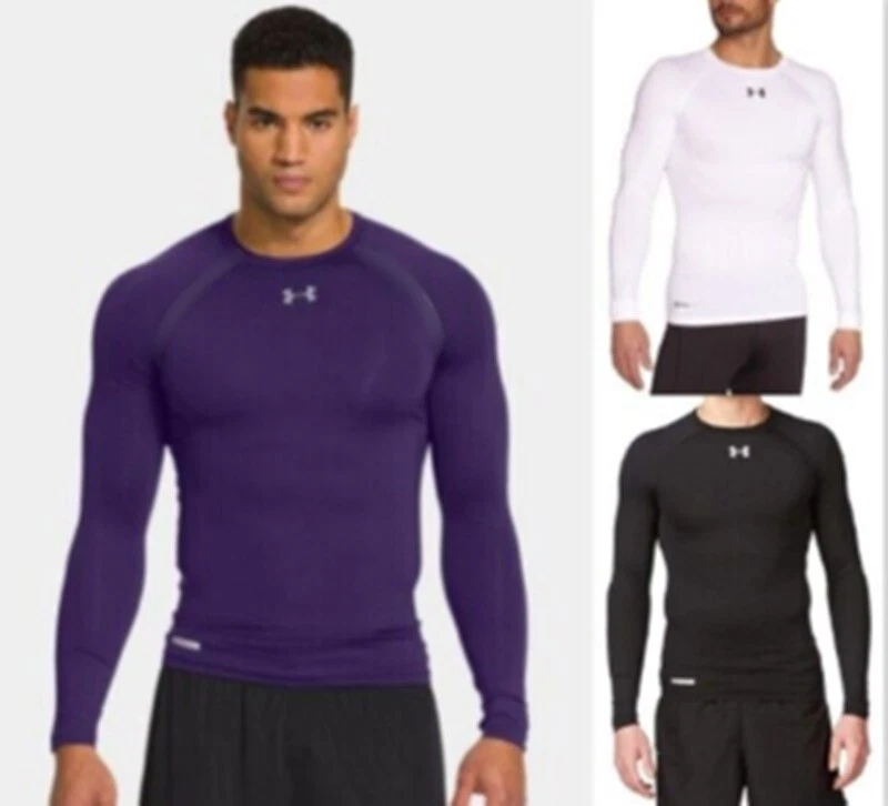Under Armour Men's HeatGear Long Sleeve Compression Shirt, Quick Shipping - Image 1 of 1