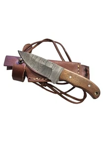 Damastmesser Kneck Knife Messer Damaszener Messer Halsmesser