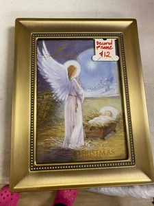 Decorel Bilderrahmen Gold Metall, Perlendesign, Top Zustand für 5x7 Foto - Bild 1 von 3