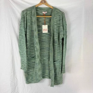 NWT Knox Rose Teal Cardigan Sweater Women's XS Long Sleeve Pockets 316033653 - Picture 1 of 7