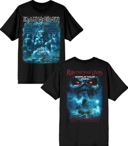 Iron Maiden T-Shirt, Iron Maiden Powerslave Mariner 2025 Tour Tee 2 Side T-Shirt - Picture 1 of 6