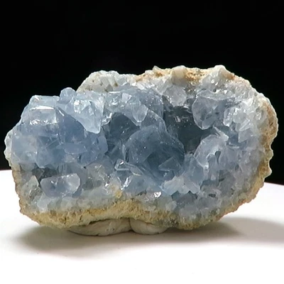 Natural Sky Blue Celestite Crystals  Madagascar   cel201 - Image 1 of 4